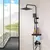 Wallmounted Bathroom Shower Set, Black Shower Head prático, adequado para banheiros, acessórios de banho Home, 1 Pc - loja online