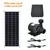 Ultra-Quiet bomba de água submersível, painel solar, conjunto sem escova, Motor Fish Pond, fonte alimentada, decorações do jardim, 500W, 800L, H, 12V - comprar online