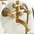 ZGRK-Antique Brass Bath Shower System Set, torneira do banheiro, chuva com cabeça de pulverização, Europa Bronze Tap - loja online