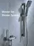 Novo Design Gun Grey Bathroom Shower System Set Piano Keys Latão LED Digital Shower Faucet Bath Hot and Cold Mixer Shower Tap Set Atualizável 3 Função Shower Set Completo - comprar online