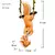 Criativa Escalada Rope Squirrel Figurine, Perfeito para jardim e decoração ao ar livre, 1Pc na internet