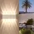 Luz de parede led à prova dip65 água ip65 lâmpada parede ao ar livre jardim varanda luz decoração jardim quintal banheiro quarto sala estar AC85-265V - comprar online