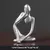 Areia Cor O Pensador Abstrato Estátuas Esculturas Yoga Estatueta Nordic Sala Home Decor Decoração Maison Desk Ornamentos na internet