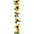 Guirlanda De Girassol Amarelo Artificial, Videira Da Flor, Decoração Do Arco Floral Do Casamento, Decoração De Seda, 260cm, 1Pc