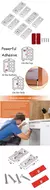 Ultra Thin Cabinet Magnetic Catch, Adhesive Drawer Magnet Catch para fechamento da porta do armário da cozinha, Pack 2