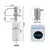 Pia de cozinha Liquid Soap Dispenser Bomba de aço inoxidável 500ML Liquid Soap Garrafa Sink Mount Hand Pressure Soap Dispenser Garrafa