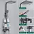 Black Shower Faucet Set Chuva 3/4-way Torneira De Banheira Com Altura Da Prateleira Do Banheiro Ajustar Guindaste Misturador De Latão Sistemas De Água Fria Quente na internet