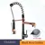 ULGKSD Bronze Kitchen Faucet 360 Rotate, Single Handle, Pull Down Spray Head, Torneira misturadora de água quente e fria para pia de cozinha