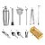 Aço inoxidável Cocktail Shaker Set, Kit Bartender, Cocktail Mixer, Vinho Martini Boston, Festa, Bar Ferramentas, 3 pcs, 6 pcs, 9 pcs, 11pcs