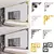 4PCS Móveis Decoração Espelho Adesivo 3D Wallsticker Acrílico Auto-adesivo Espelho Gold Sliver Sticker Cabinet Corner Sticker