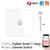 ZigBee Smart Multi-Gang Light Dimmer Switch, Controle Independente, Tuya App Control, Funciona com Alexa, Google Home, 1 Gang, 2 Gang, 3 Gang