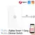 ZigBee Smart Multi-Gang Light Dimmer Switch, Controle Independente, Tuya App Control, Funciona com Alexa, Google Home, 1 Gang, 2 Gang, 3 Gang