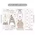 Boho Style Height Measurement Ruller, Sorriso Animais, Urso, Leão, Corações, Adesivos de parede para o quarto das crianças, Baby Nursery - comprar online