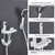 Novo Design Gun Grey Bathroom Shower System Set Piano Keys Latão LED Digital Shower Faucet Bath Hot and Cold Mixer Shower Tap Set Atualizável 3 Função Shower Set Completo na internet