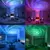 LED Galaxy NightLights Projetor, Controle Remoto, USB Recarregável, Starry Sky Lamp, DMX Som, Active 7 Modos, Kids Room Decor, 5V - comprar online