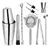 Aço inoxidável Cocktail Shaker Set, Kit Bartender, Cocktail Mixer, Vinho Martini Boston, Festa, Bar Ferramentas, 3 pcs, 6 pcs, 9 pcs, 11pcs