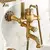 ZGRK-Antique Brass Bath Shower System Set, torneira do banheiro, chuva com cabeça de pulverização, Europa Bronze Tap - comprar online