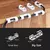 USB Cable Organizer Clips, Wire Winder, Suporte do fone de ouvido, Mouse Cord Clip, Protector Management, Ganchos Adesivos, Desk Clamp, 5Pcs, 20 Pcs - Construção Barata