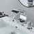 Senzesen Luxo Golden Waterfall Basin Faucet Latão Deck Montado Cristal Double Handle Banheiro Banheira Tap Hot Cold Mixer Crane na internet