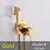 Rose Gold Bidé Faucet Wall montado Toilet spray Banheiro Chuveiro Torneira Fria e Quente Mixer Handheld Spray Gun Wash Basin Crane - comprar online