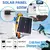 Sistema de painel solar de 12v a 110v/220v, controlador de carga de bateria de painel solar de 12v, kit de inversor solar de 4000w, geração de energia completa na internet