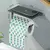 Alumínio Alloy Toilet Paper Roll Holder, Prateleira com Bandeja, Acessórios do banheiro, Cozinha Wall Hanging, Punch-Free - comprar online