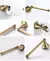 Wall-montado Antique Brass Toilet Paper Holder, anel de toalha, Robe Coat Hook, acessórios do hardware do banheiro - loja online