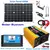 Sistema de painel solar de 12v a 110v/220v, controlador de carga de bateria de painel solar de 12v, kit de inversor solar de 4000w, geração de energia completa