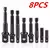 Impact Socket Adapter and Reducer Set, Broca Extensão, Turns Power Drill, em alta velocidade, Nut Driver, 1/4, 12Pcs - comprar online