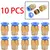 10PCS Conector de Ar Pneumático PC 4mm 6mm 8mm 10mm 12mm Rosca 1/4 "1/8" 3/8 1/2 Encaixes de Mangueira Conectores Rápidos