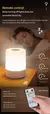 Portátil Touch Night Lamp com interruptor de controle remoto, recarregável USB, quarto, mesa, cabeceira, 3 cores - comprar online