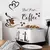 Mão Carved Wallpaper Cozinha, Coffee Cup Padrão, adesivos de parede, DIY Café, Restaurante, Sala de estar, Decoração Home, auto-adesivo - comprar online