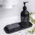 Black Dish Saboneteira Set com bomba de plástico, líquido recarregável, Farmhouse Decor, 500ml - loja online