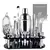 13-22Pcs 750ml 600ml Boston Cocktail Shaker Bar Ferramentas Wine Mixer Set Kit Bartender Ferramenta Cocktail Shaker com Titular - comprar online