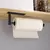 Suporte de toalha de papel de aço inoxidável, Punch-Free, Banheiro Toilet Paper Holder, Storage Rack, Kitchen Organizer, Adhesive Wall Mount - Construção Barata