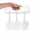 Metal Wine Glass Holder, Stemware Rack para armazenamento sob o armário, Organização de cozinha, Cozinha e Bar Suprimentos, Sem perfuração - loja online