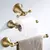 Wall-montado Antique Brass Toilet Paper Holder, anel de toalha, Robe Coat Hook, acessórios do hardware do banheiro na internet