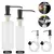 Pia de cozinha Liquid Soap Dispenser Bomba de aço inoxidável 500ML Liquid Soap Garrafa Sink Mount Hand Pressure Soap Dispenser Garrafa