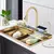 Smart Display Digital Integrado Kitchen Sink Set, controle de temperatura Cachoeira Purificador de água, saboneteira, Cup Washer, dourado - comprar online