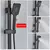 Black Shower Faucet Set Chuva 3/4-way Torneira De Banheira Com Altura Da Prateleira Do Banheiro Ajustar Guindaste Misturador De Latão Sistemas De Água Fria Quente