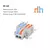 Mini Fast Cable Connectors, Universal Compact Splitter, condutores elétricos, Push-in Home Terminal Block, 10, 30, 50 Pcs