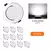 Redondo LED Downlight para sala de estar, lâmpada do teto embutida, painel de luzes, iluminação Spotlight, 5W, 9W, 12W, 15W, 10Pcs por lote - loja online