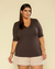 Blusa Plus Size Em Viscolycra Com Decote V - comprar online