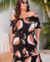 Vestido Plus Size Midi Estampa Tropical - comprar online