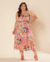 Conjunto Plus Size De Cropped E Saia Estampa Floral - loja online