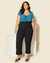 Blusa Plus Size Em Air Flow Com Detalhe De Laço No Busto - loja online