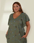 Vestido Plus Size Em Viscose Com Decote V - loja online