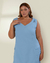 Vestido Plus Size Jeans Regata - Lenner