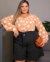 Imagem do Short Plus Size Alfaiataria Evasê