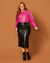 Camisa Plus Size Em Couro Fake - loja online